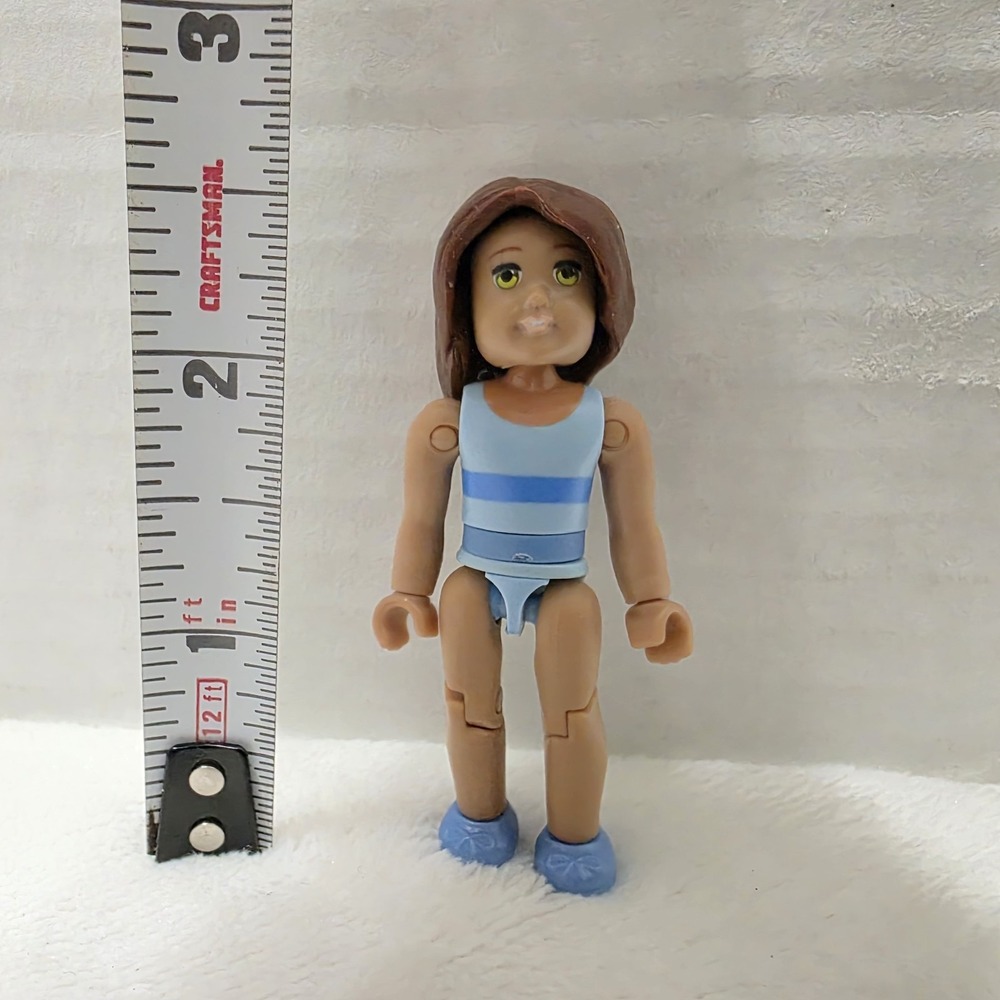 American Girl Series 1 Girl #2 Figure‎ #33095 Mega Construx Mini Figures Blue